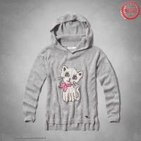 dames abercrombie fitch truien hooded cartoon grijs Store Hoenzadriel smnah575